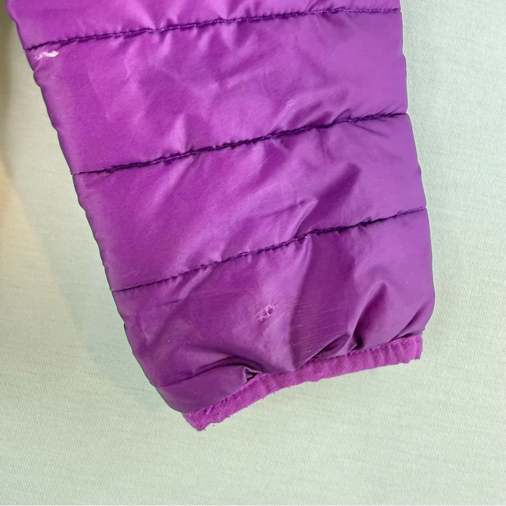 GAP Girls Pink and Purple Ombre Primaloft Lightweight Hooded Puffer Jacket